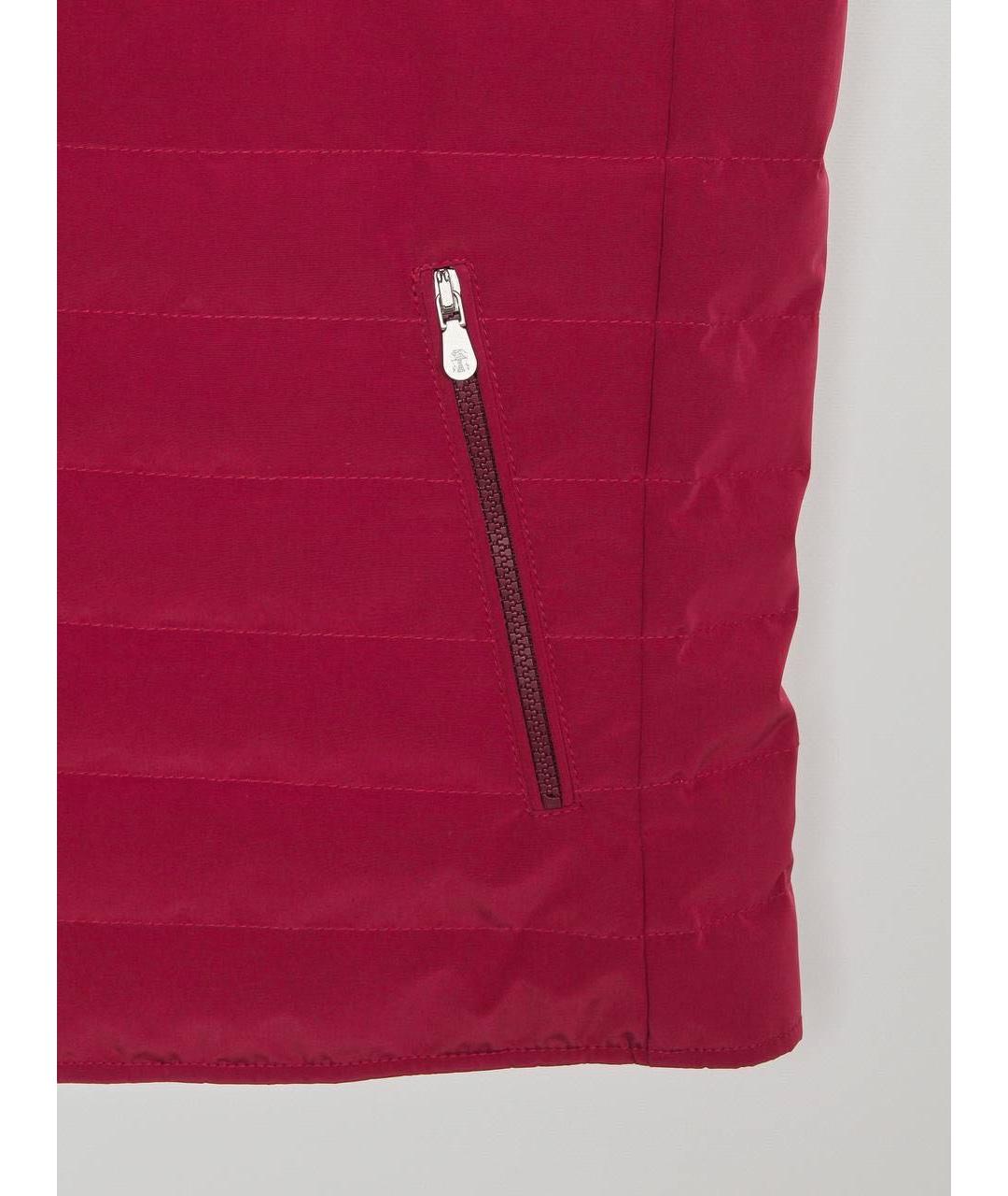 BRUNELLO CUCINELLI Бордовый жилет, фото 7