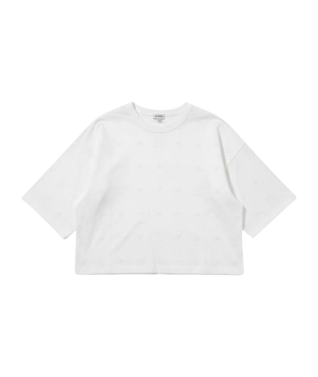 CHANEL Белая хлопковая футболка, фото 1