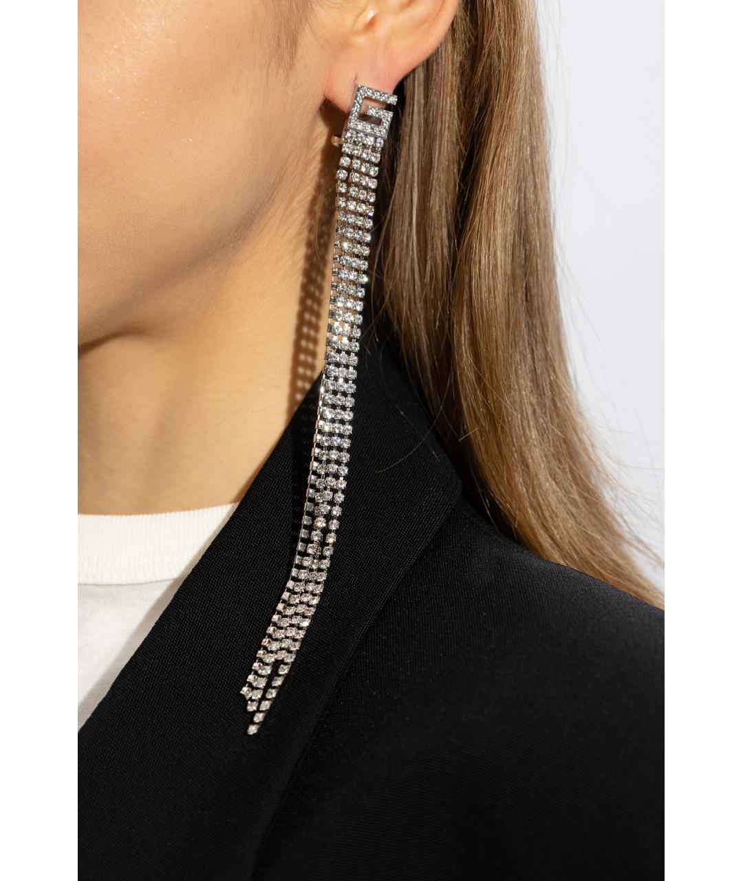 GUCCI Серебряные латунные клипсы, фото 2