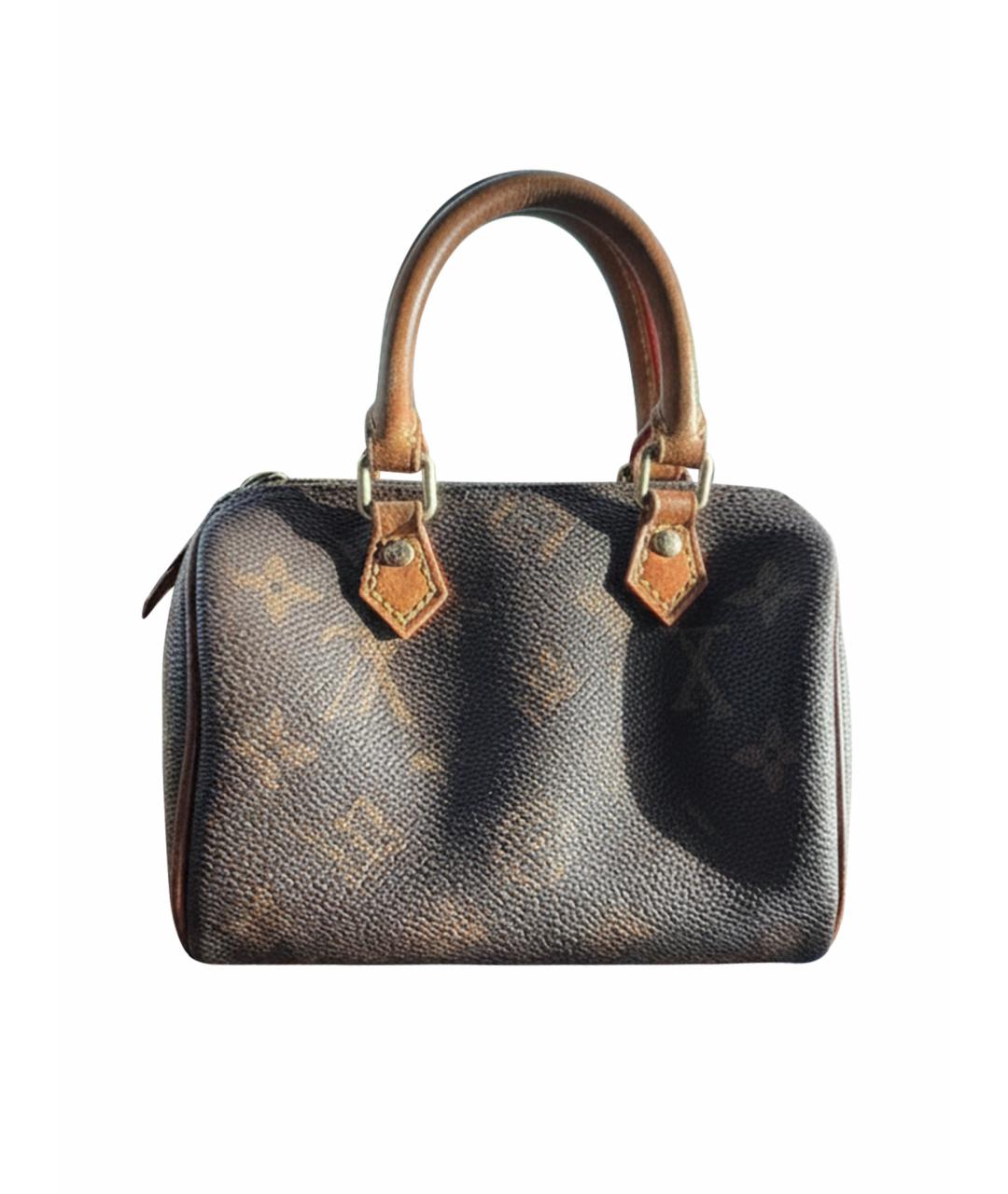 LOUIS VUITTON Коричневая сумка с короткими ручками, фото 1