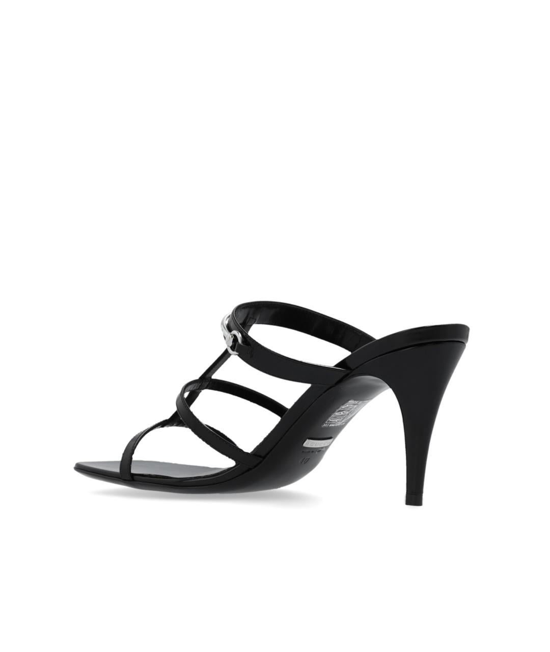 GUCCI Черные кожаные мюли, фото 4