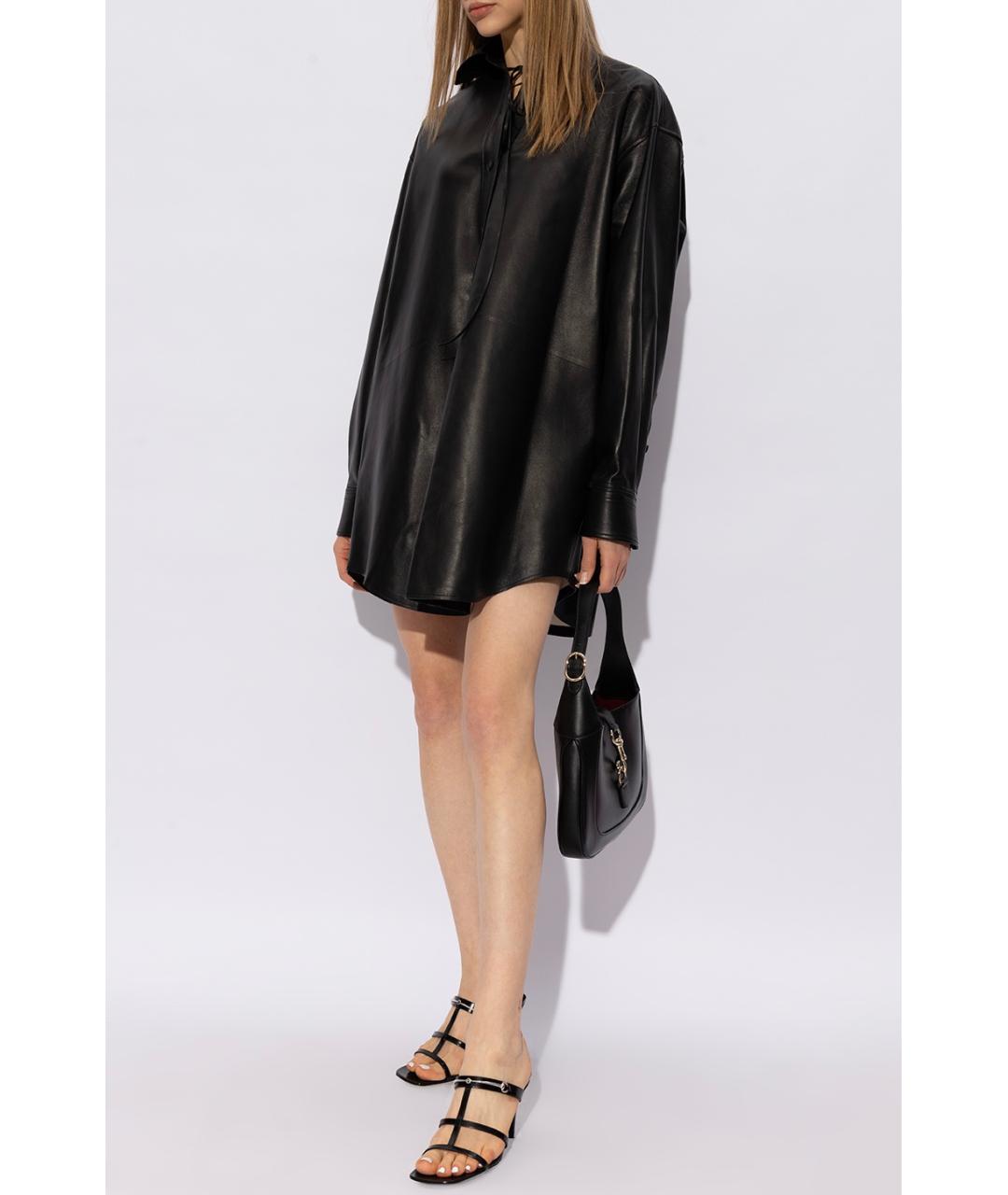 GUCCI Черные кожаные мюли, фото 6