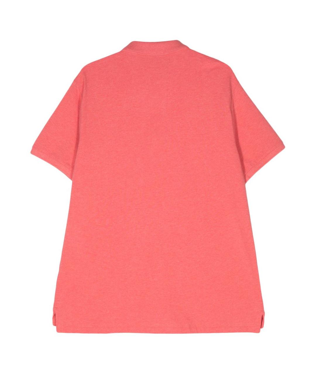 POLO RALPH LAUREN Розовое хлопковое поло с коротким рукавом, фото 3