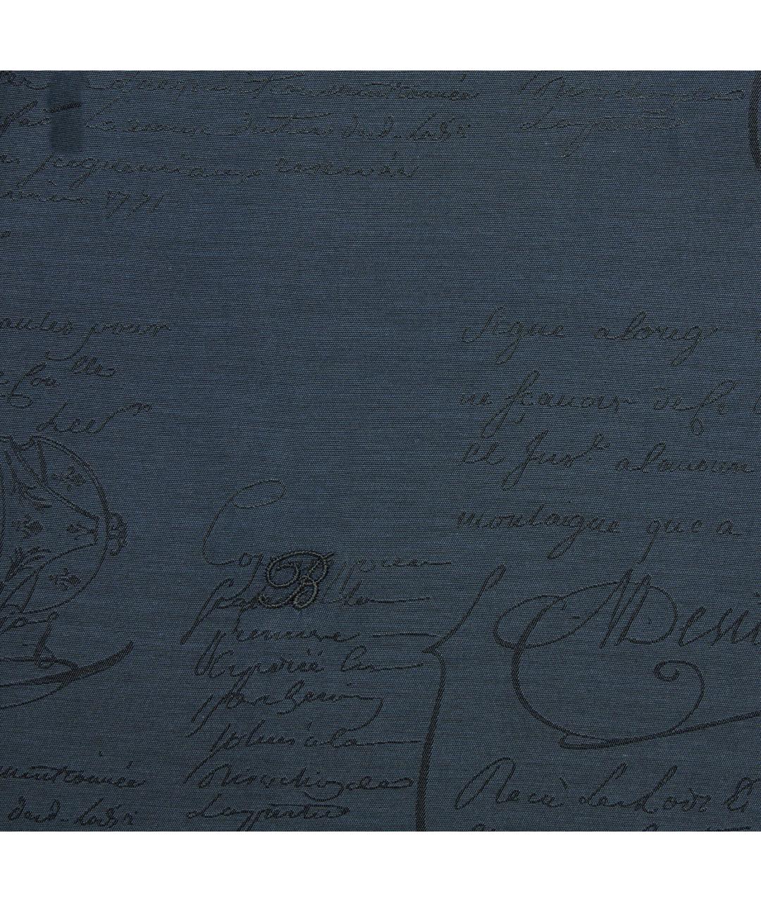 BERLUTI Синяя хлопковая кэжуал рубашка, фото 2