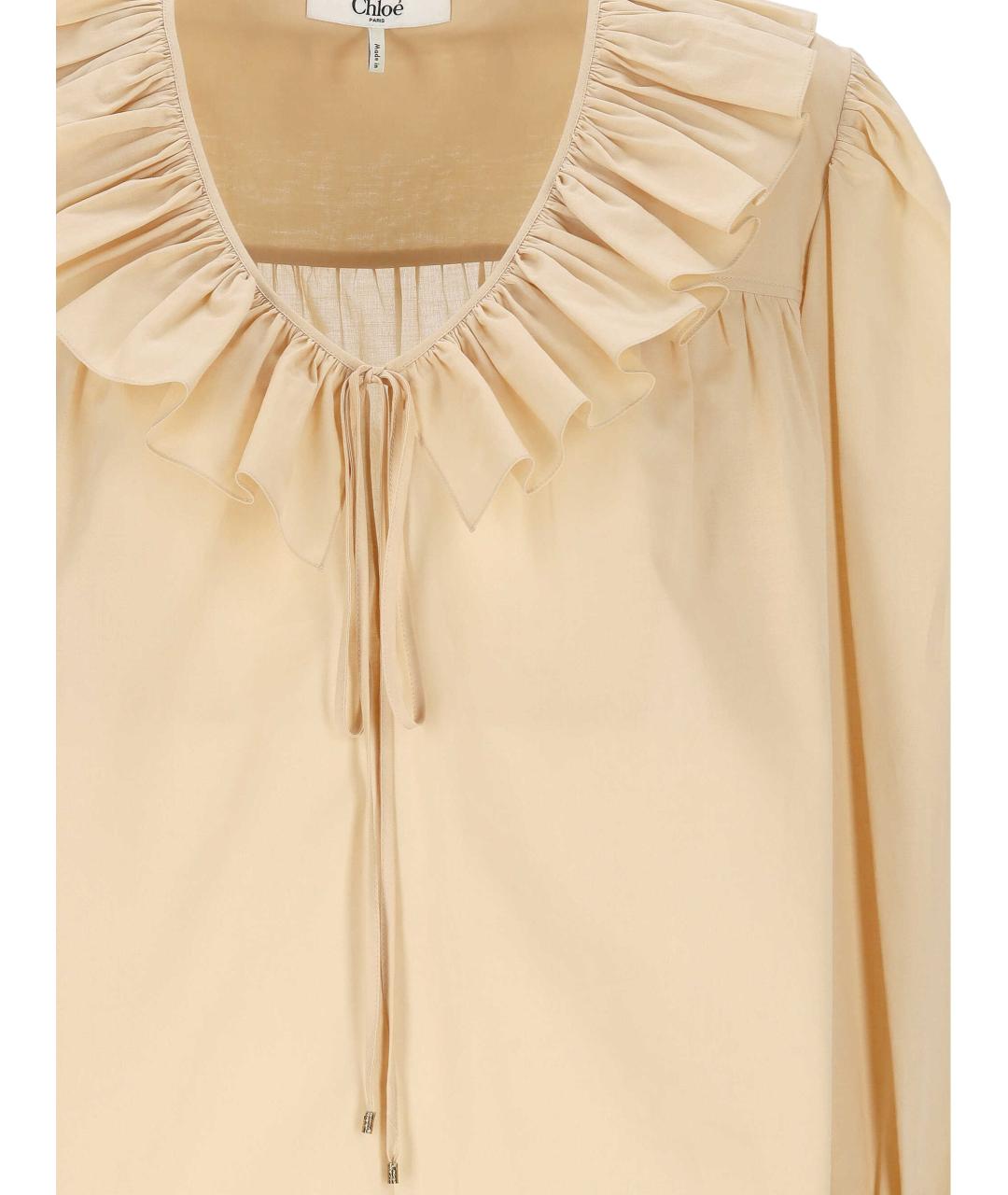 CHLOE Желтая хлопковая блузы, фото 2