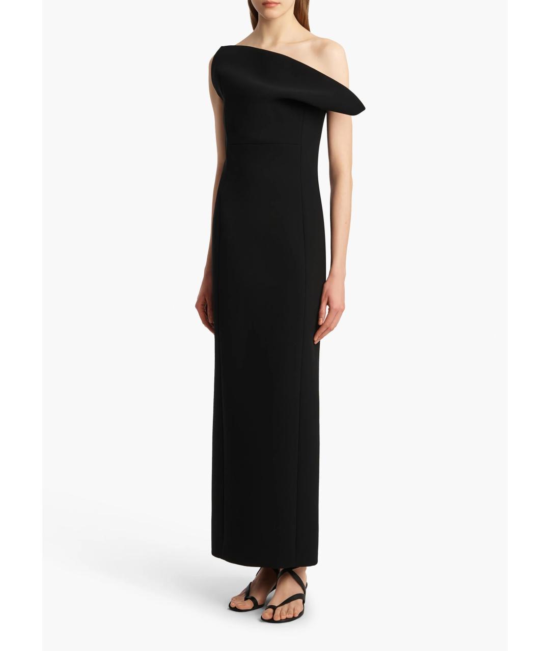 KHAITE Черное полиэстеровое вечернее платье, фото 2