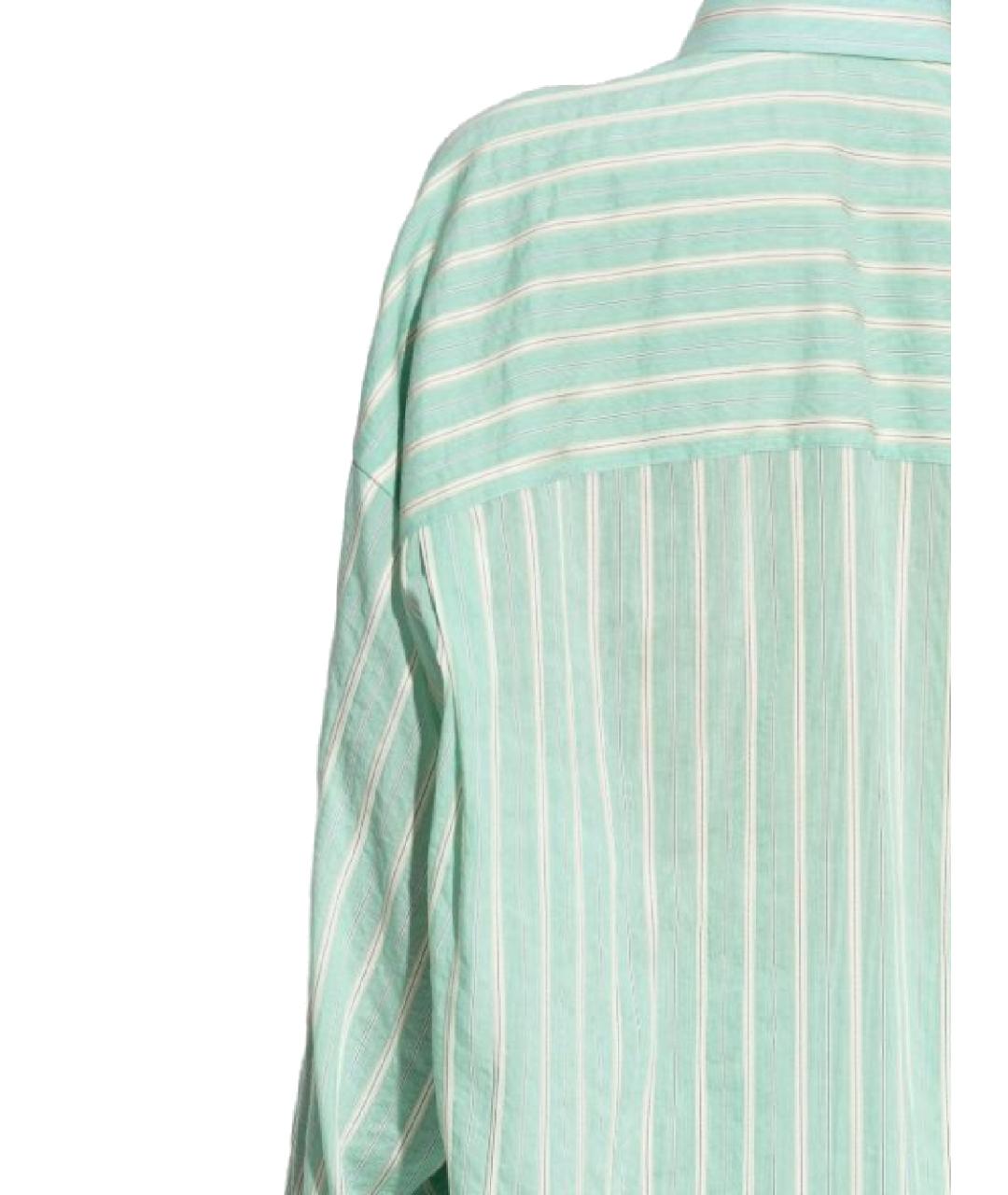 BALENCIAGA Зеленая хлопковая рубашка, фото 3