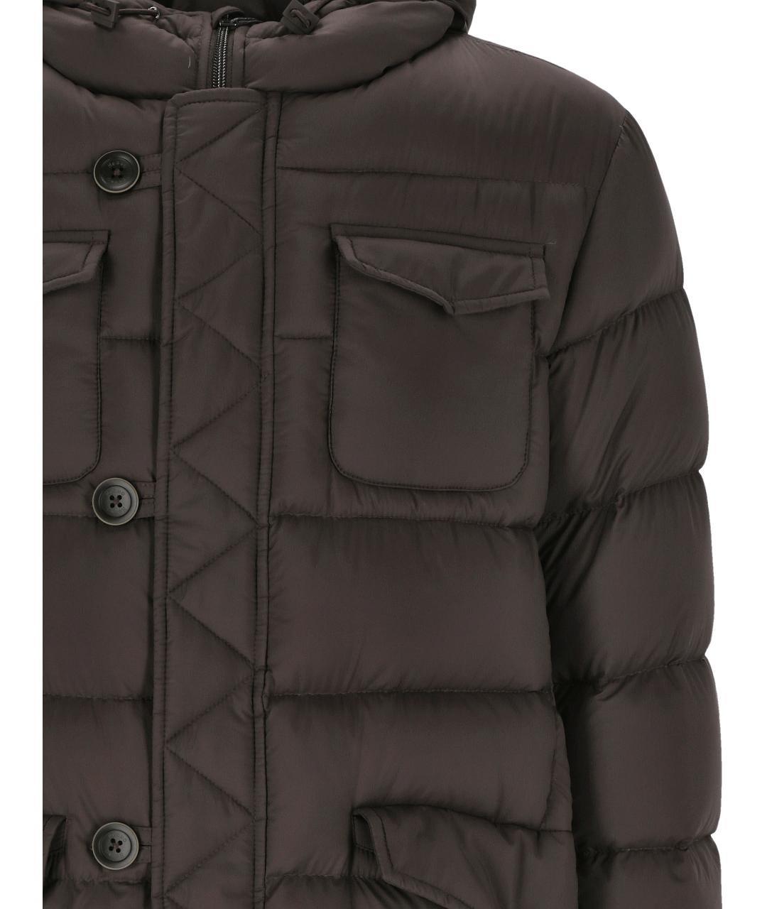 HERNO Коричневая полиамидовая куртка, фото 2