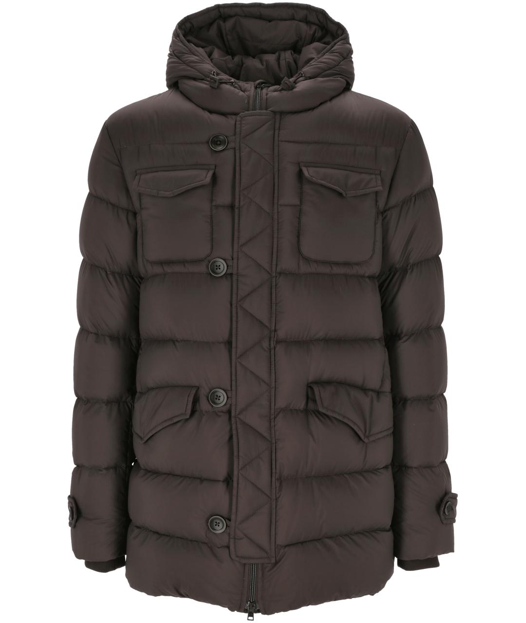 HERNO Коричневая полиамидовая куртка, фото 1