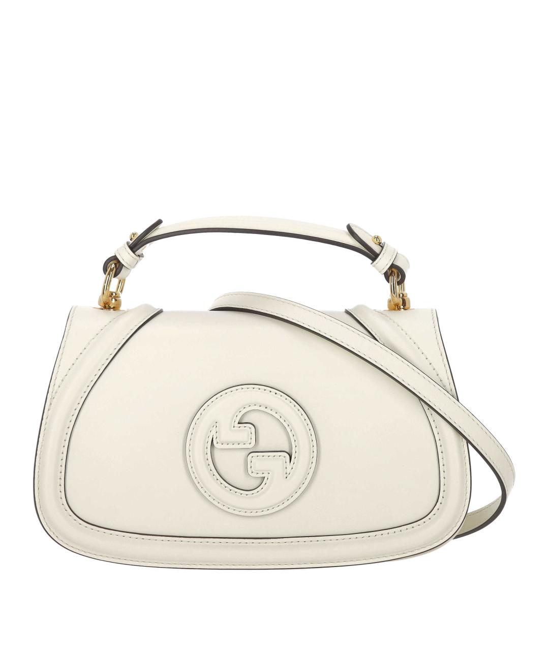 GUCCI Белая кожаная сумка через плечо, фото 1