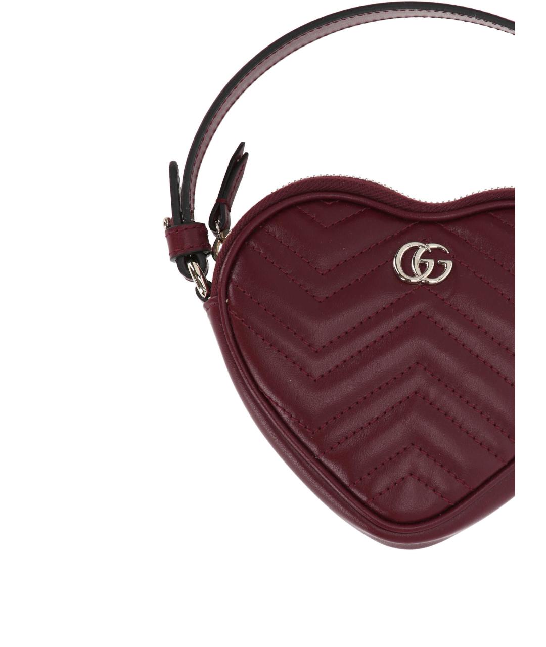 GUCCI Фиолетовая кожаная сумка с короткими ручками, фото 2