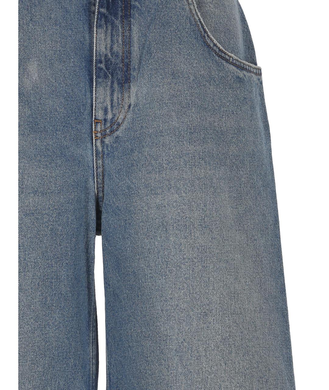 STELLA MCCARTNEY Голубые хлопковые прямые джинсы, фото 2