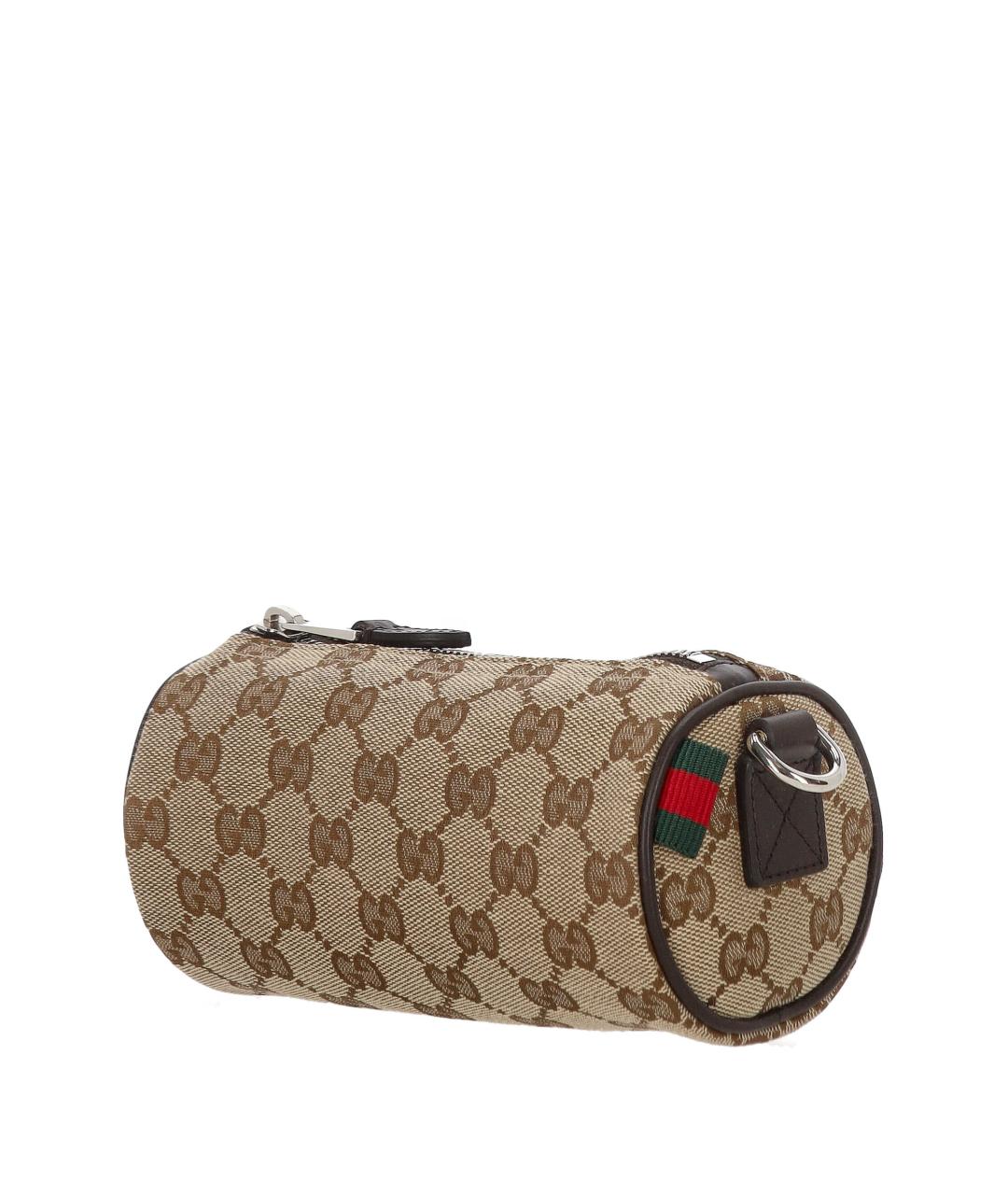 GUCCI Бежевая тканевая сумка на плечо, фото 2