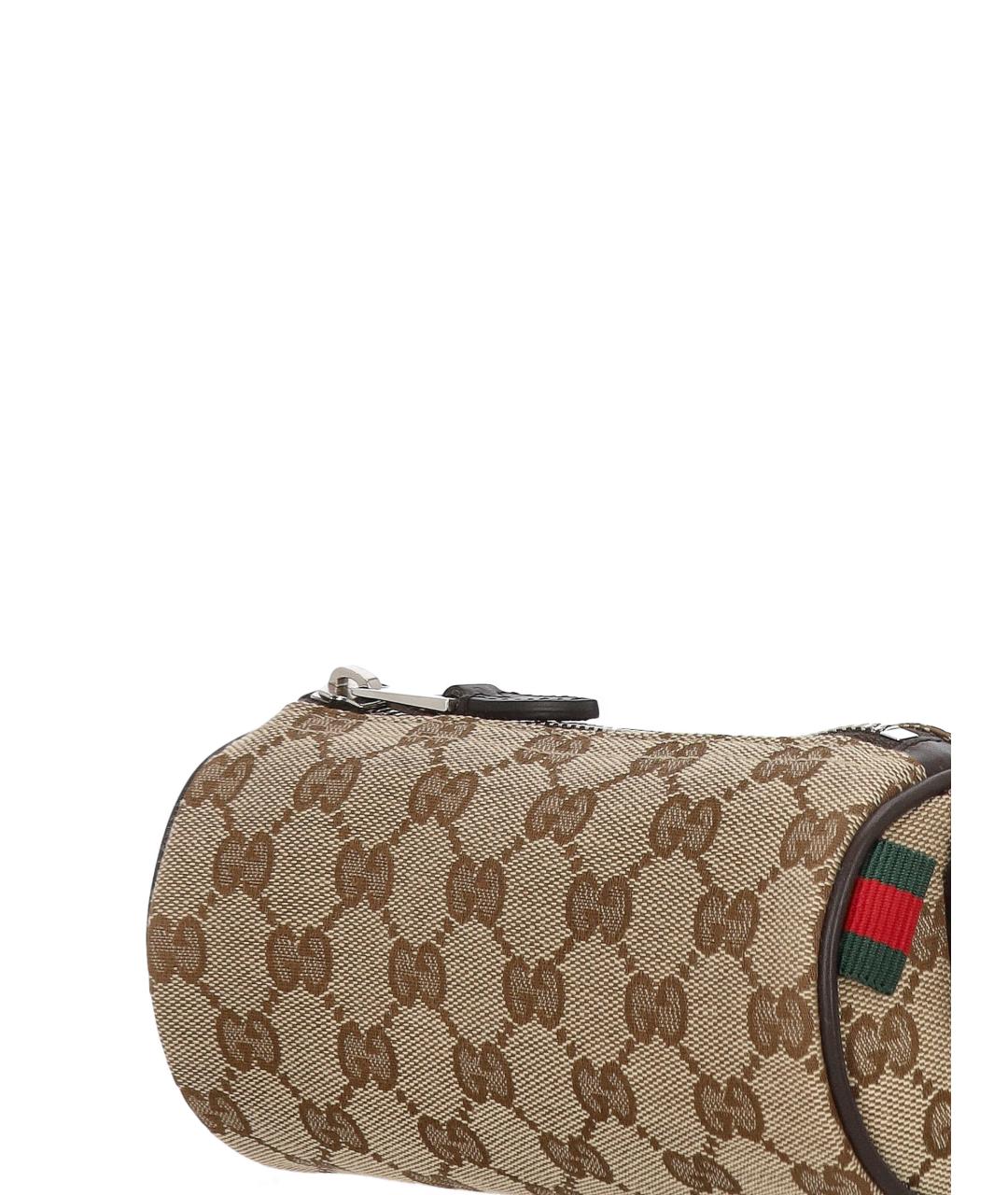 GUCCI Бежевая тканевая сумка на плечо, фото 4