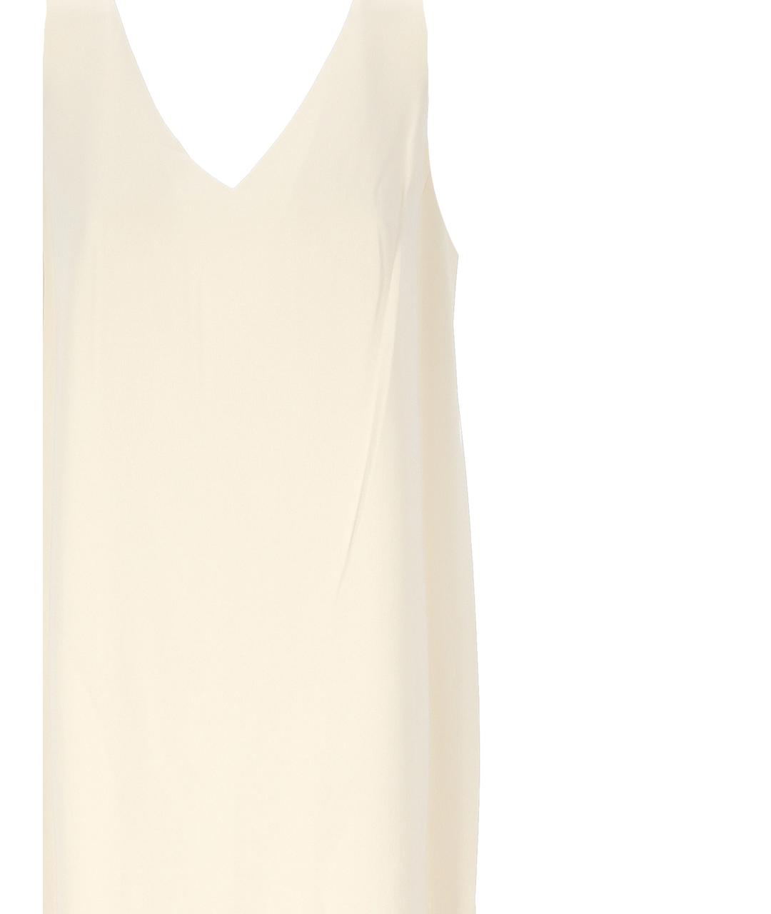 THEORY Белое ацетатное повседневное платье, фото 2