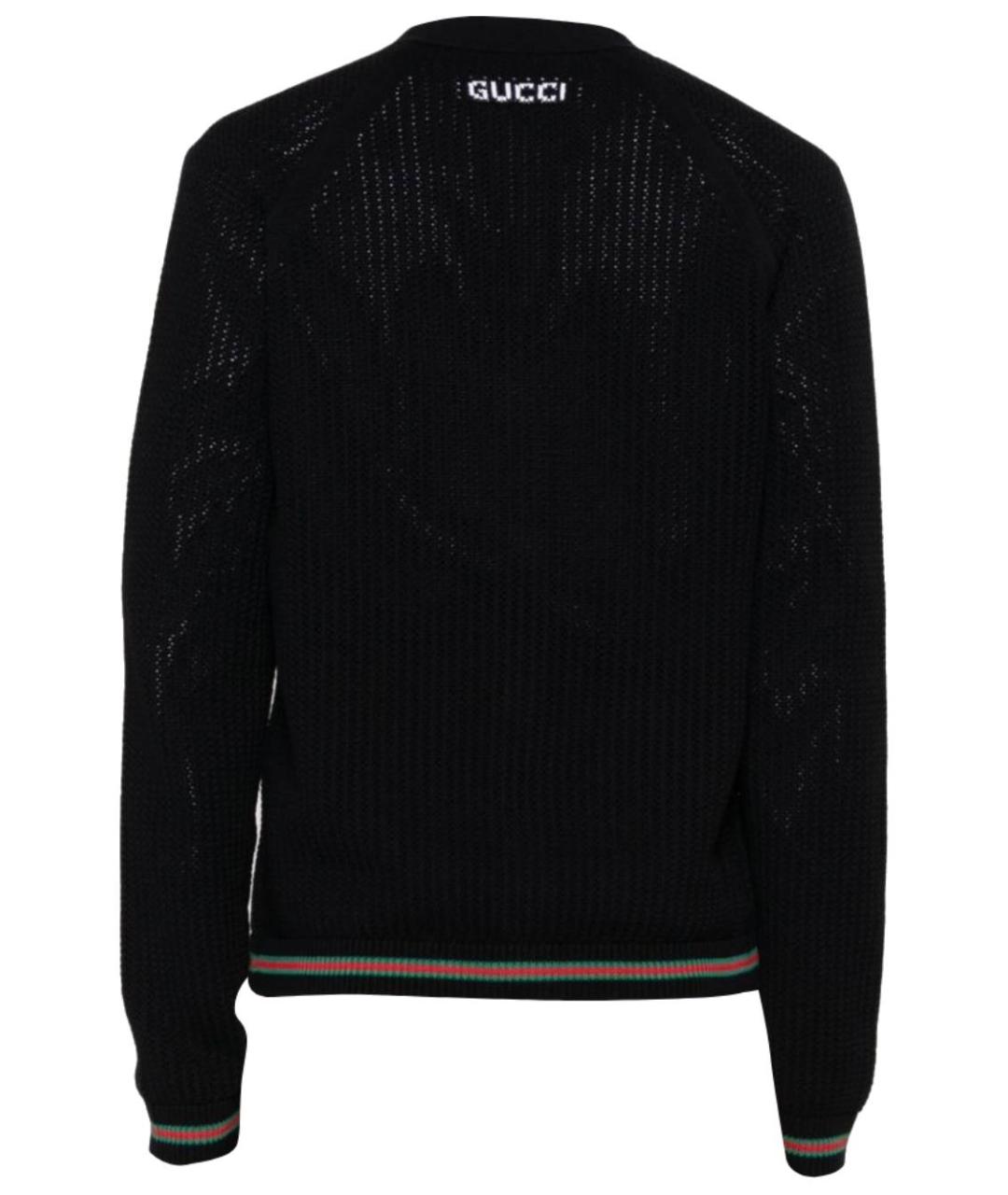 GUCCI Черный хлопковый кардиган, фото 2