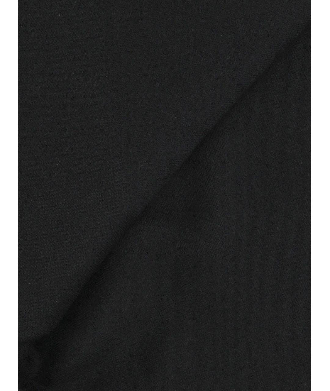 GUCCI Черный шерстяной шарф, фото 2