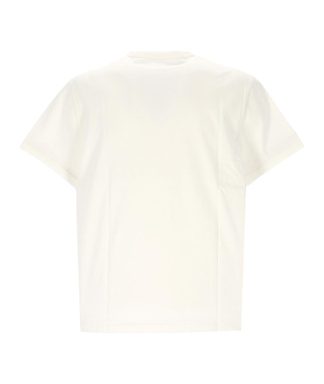FAY Белая хлопковая футболка, фото 3