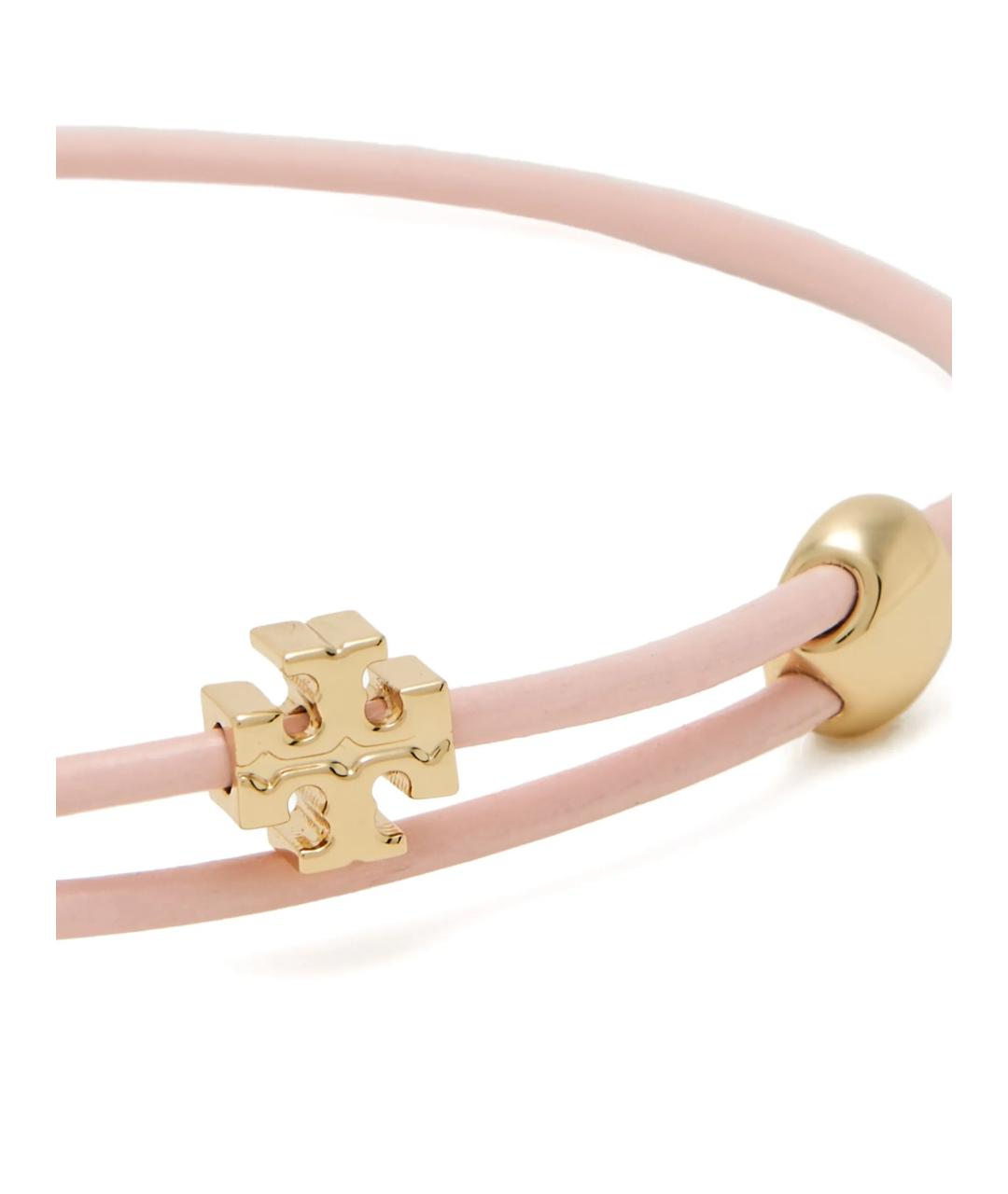 TORY BURCH Розовая кожаная юбка миди, фото 2