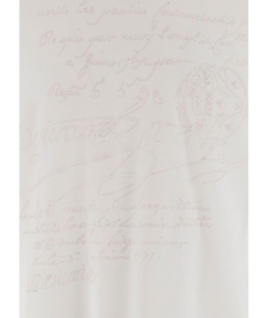 BERLUTI Белая хлопковая футболка, фото 2