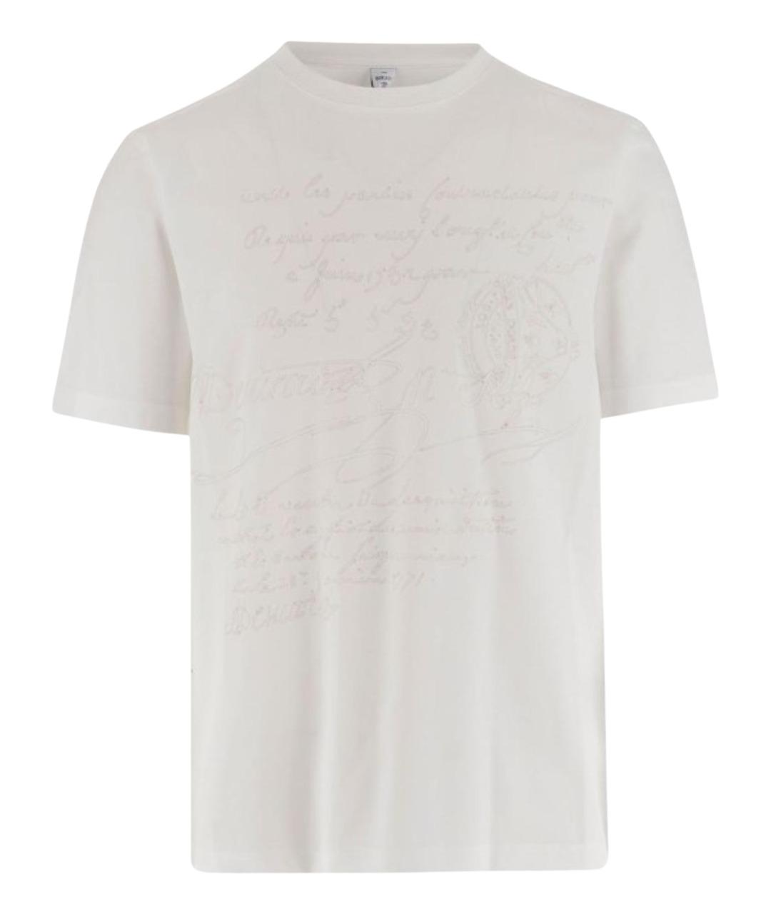 BERLUTI Белая хлопковая футболка, фото 1