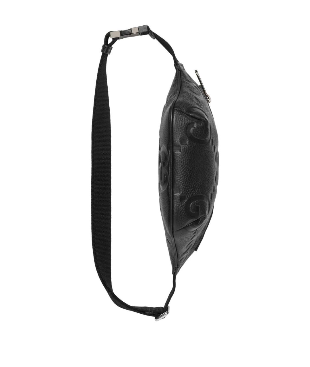GUCCI Черная кожаная поясная сумка, фото 5