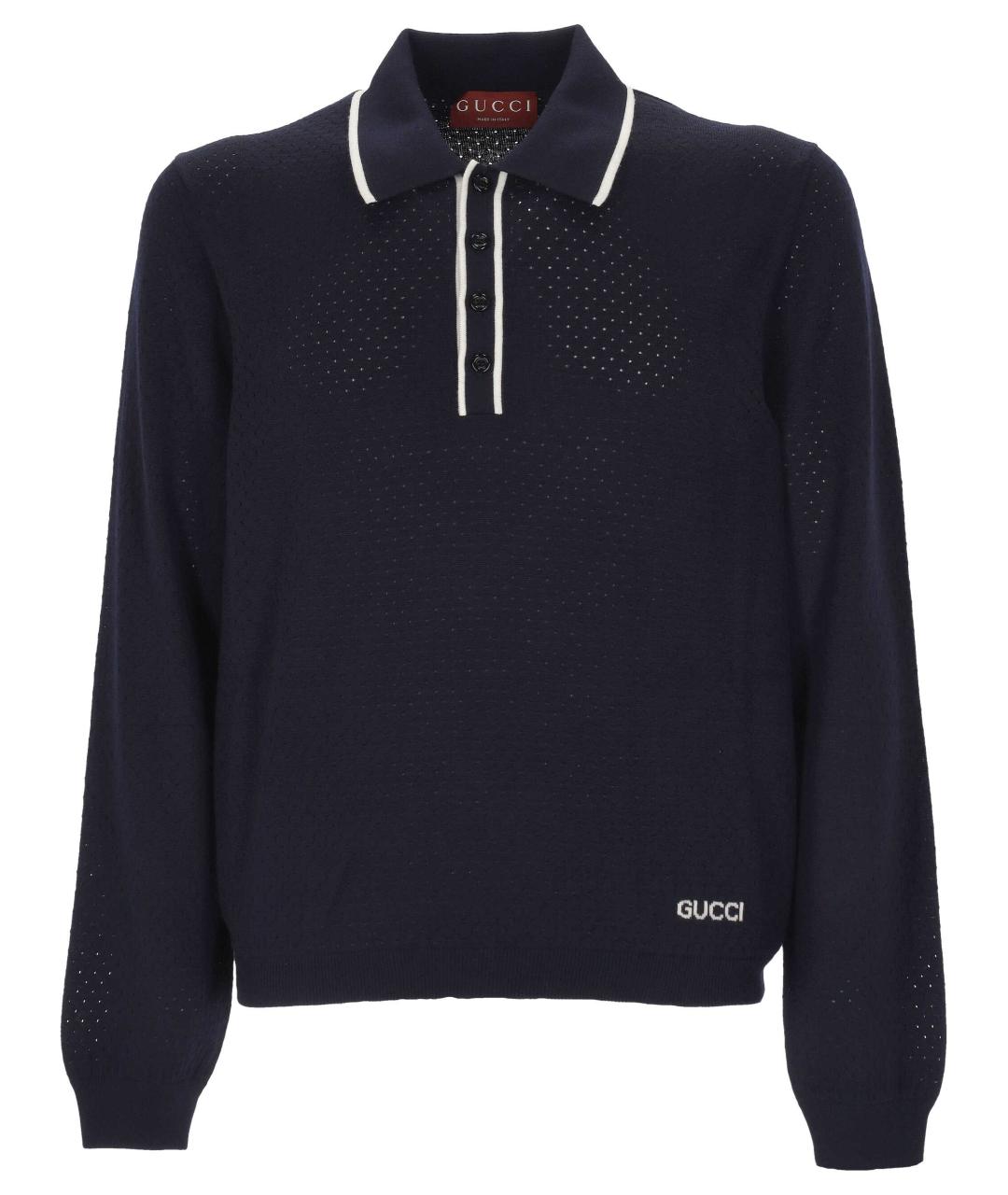 GUCCI Черный шерстяной джемпер / свитер, фото 1