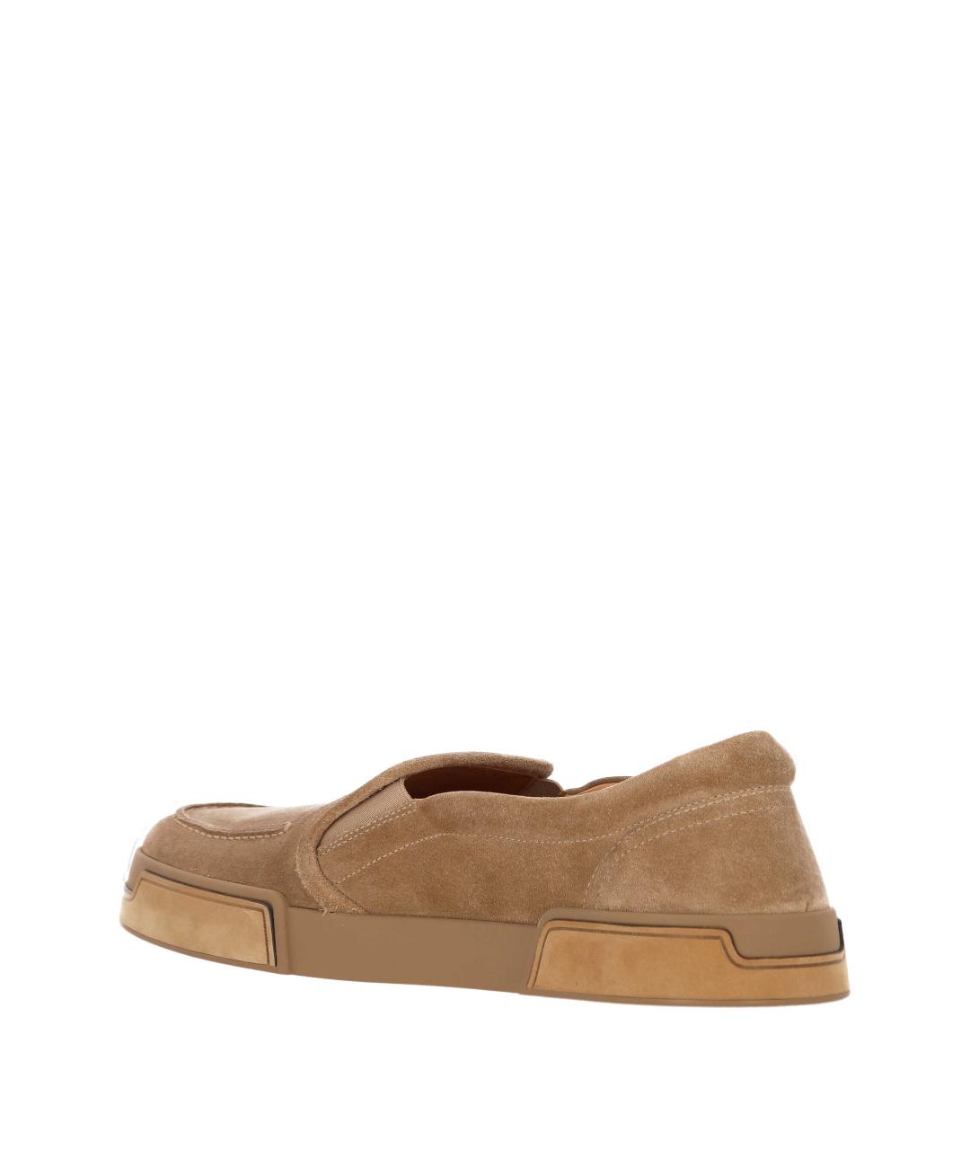 DOLCE&GABBANA Коричневые кожаные лоферы, фото 3