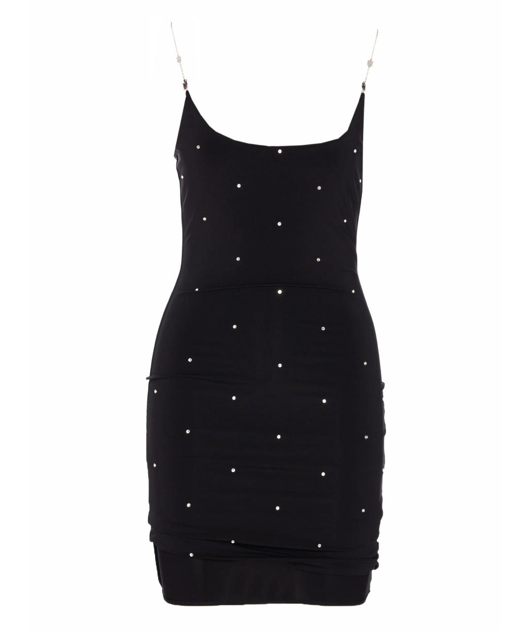 AMIRI Черное вискозное коктейльное платье, фото 1