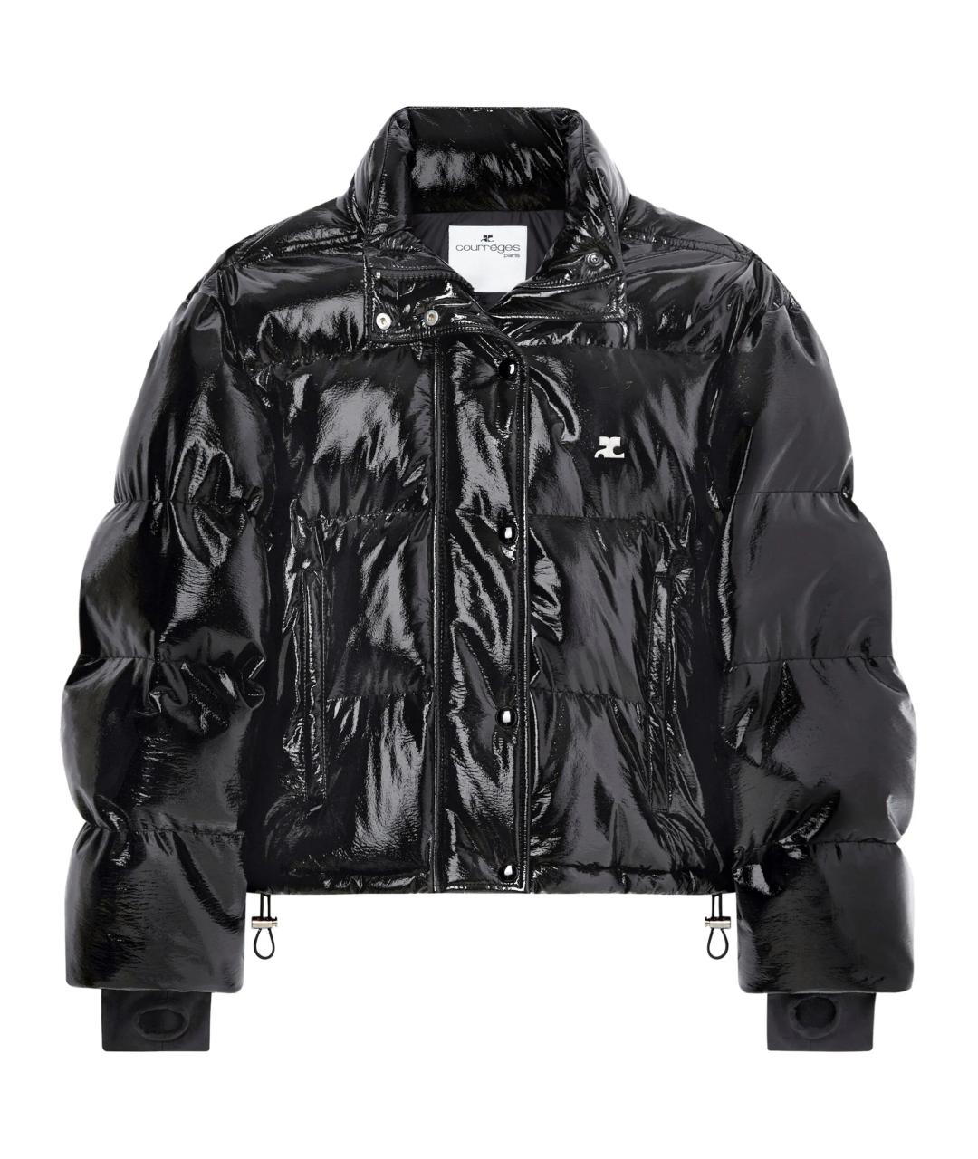 COURREGES Черный полиэстеровый пуховик, фото 1