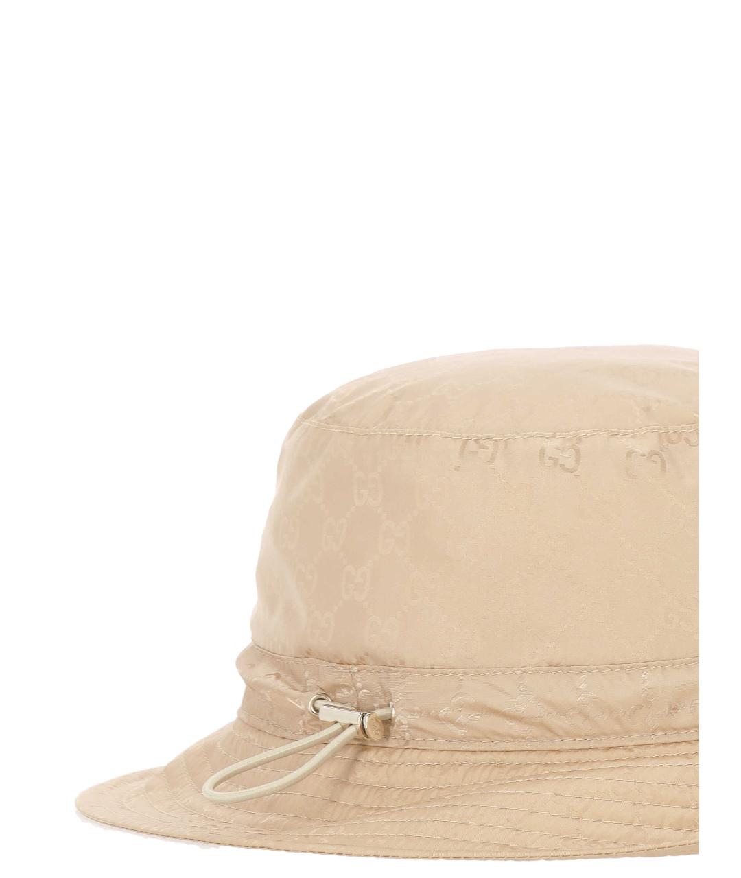 GUCCI Бежевая синтетическая панама, фото 2