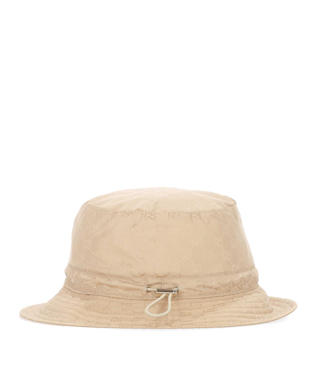 GUCCI Бежевая синтетическая панама, фото 1