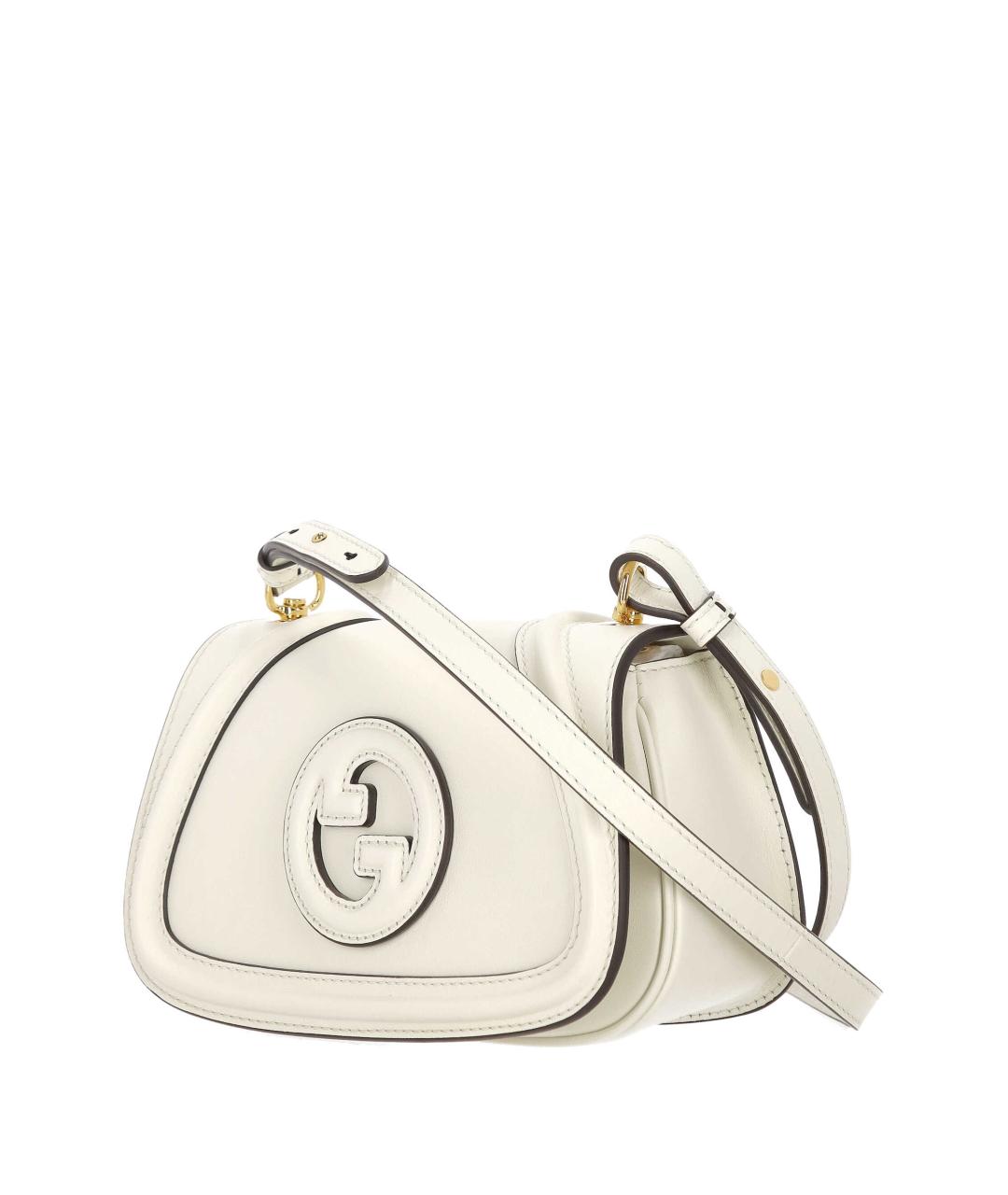 GUCCI Белая кожаная сумка через плечо, фото 2