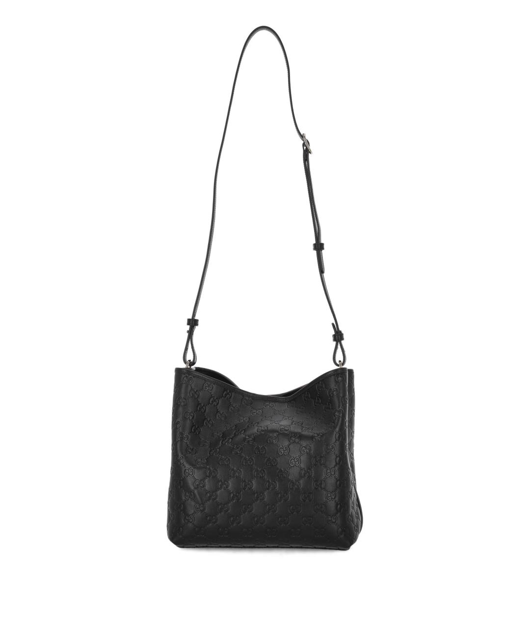 GUCCI Черная кожаная сумка через плечо, фото 3
