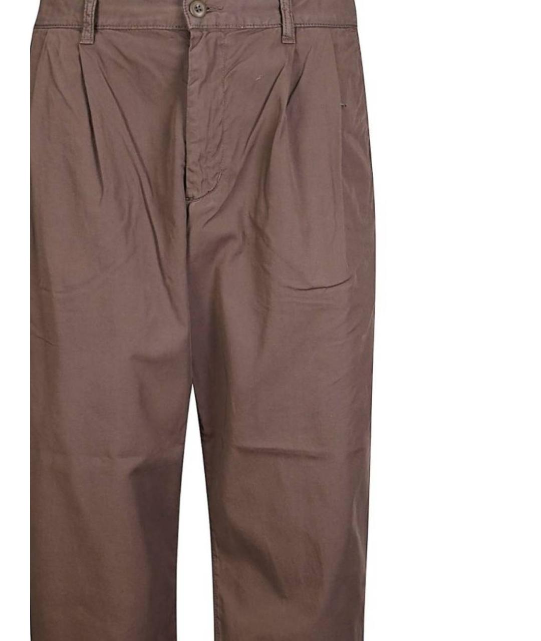 CARHARTT WIP Коричневые хлопковые повседневные брюки, фото 2