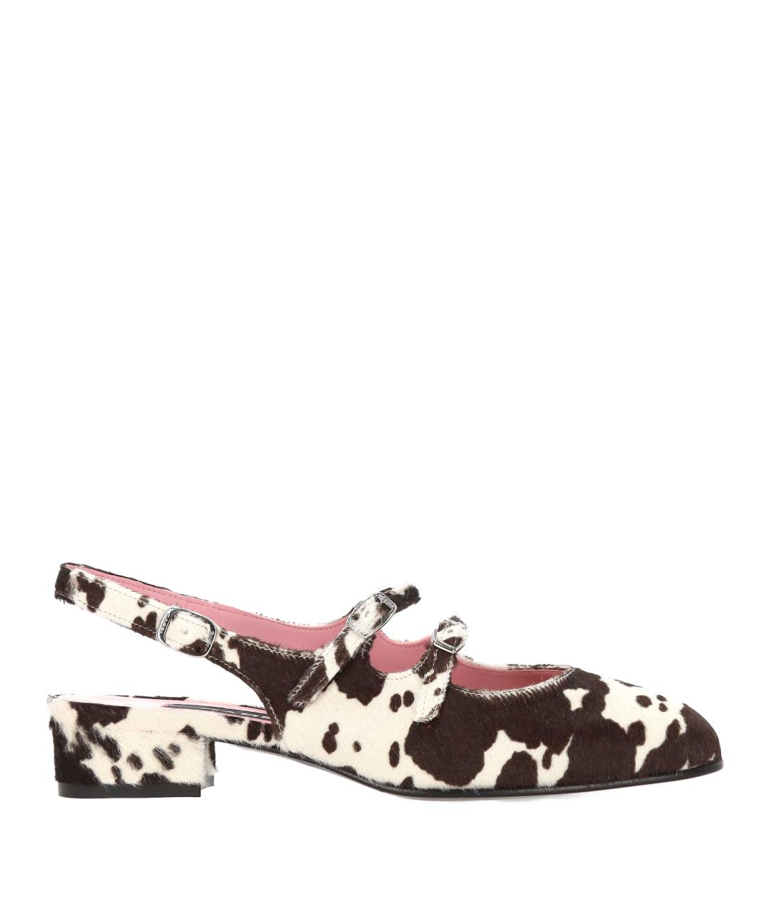 CAREL Коричневые кожаные сандалии, фото 1