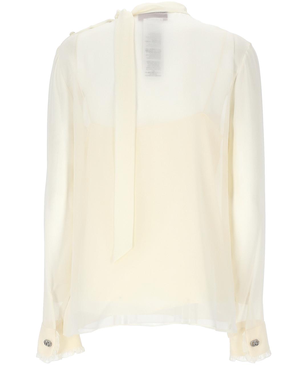 GUCCI Белая шелковая блузы, фото 3