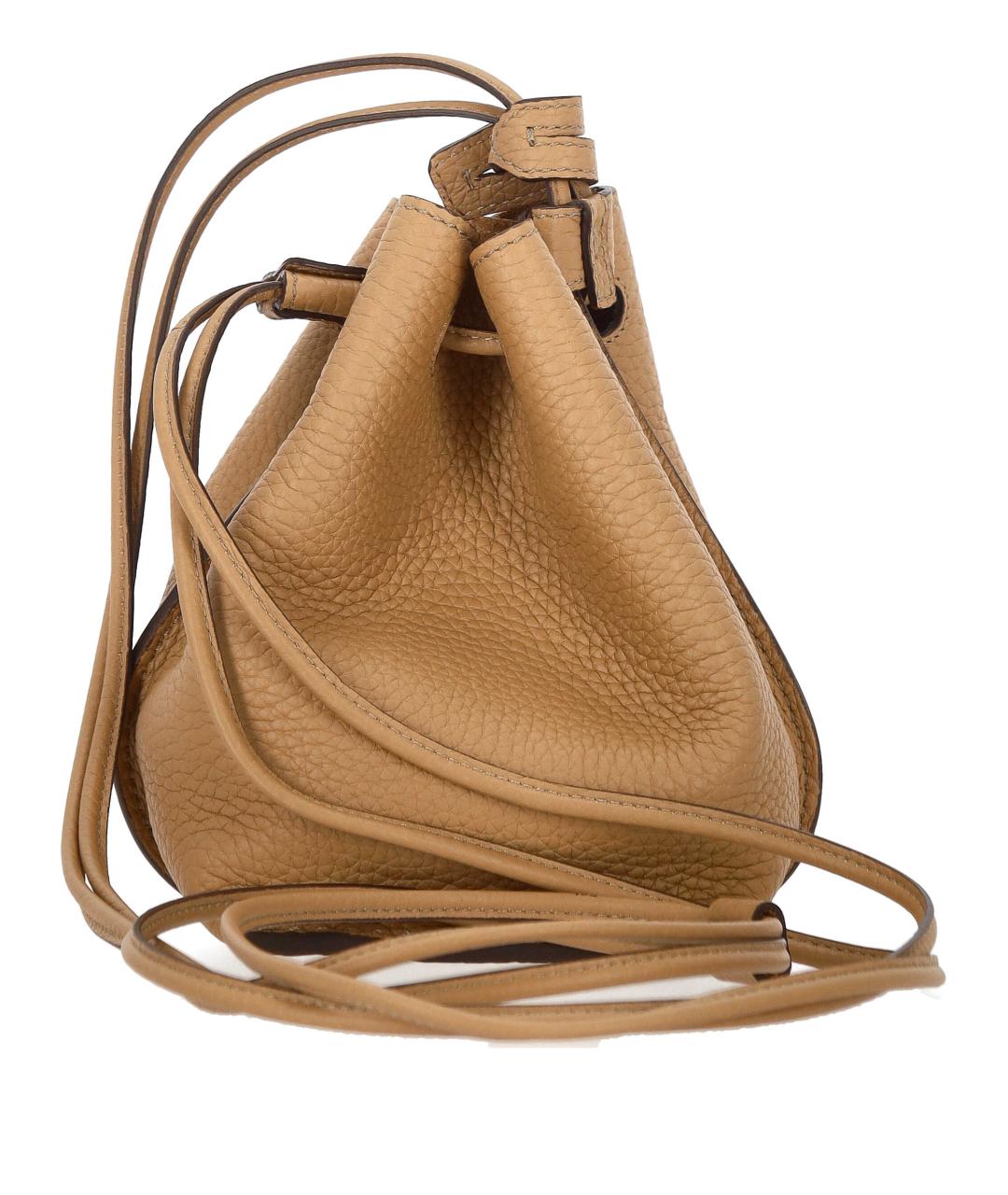 TOD'S Горчичная кожаная сумка через плечо, фото 3