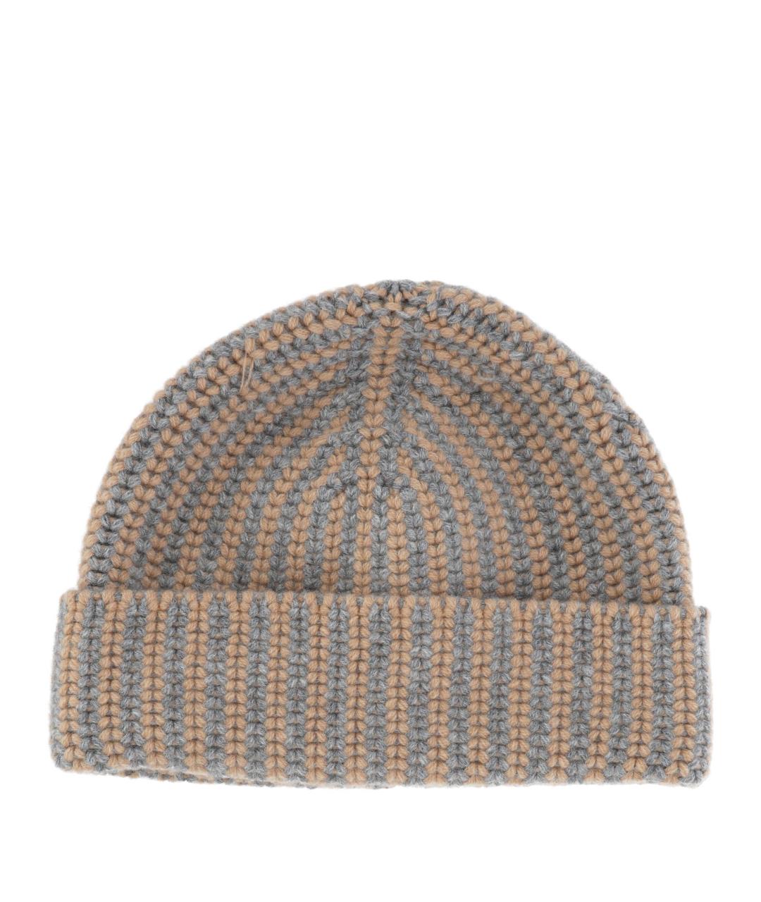 LORENA ANTONIAZZI Бежевая шерстяная шапка, фото 1
