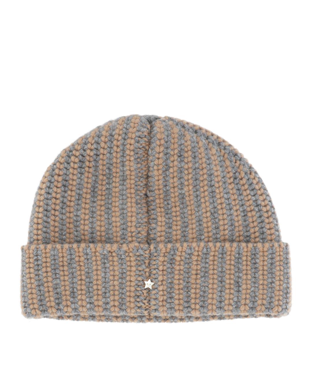 LORENA ANTONIAZZI Бежевая шерстяная шапка, фото 2