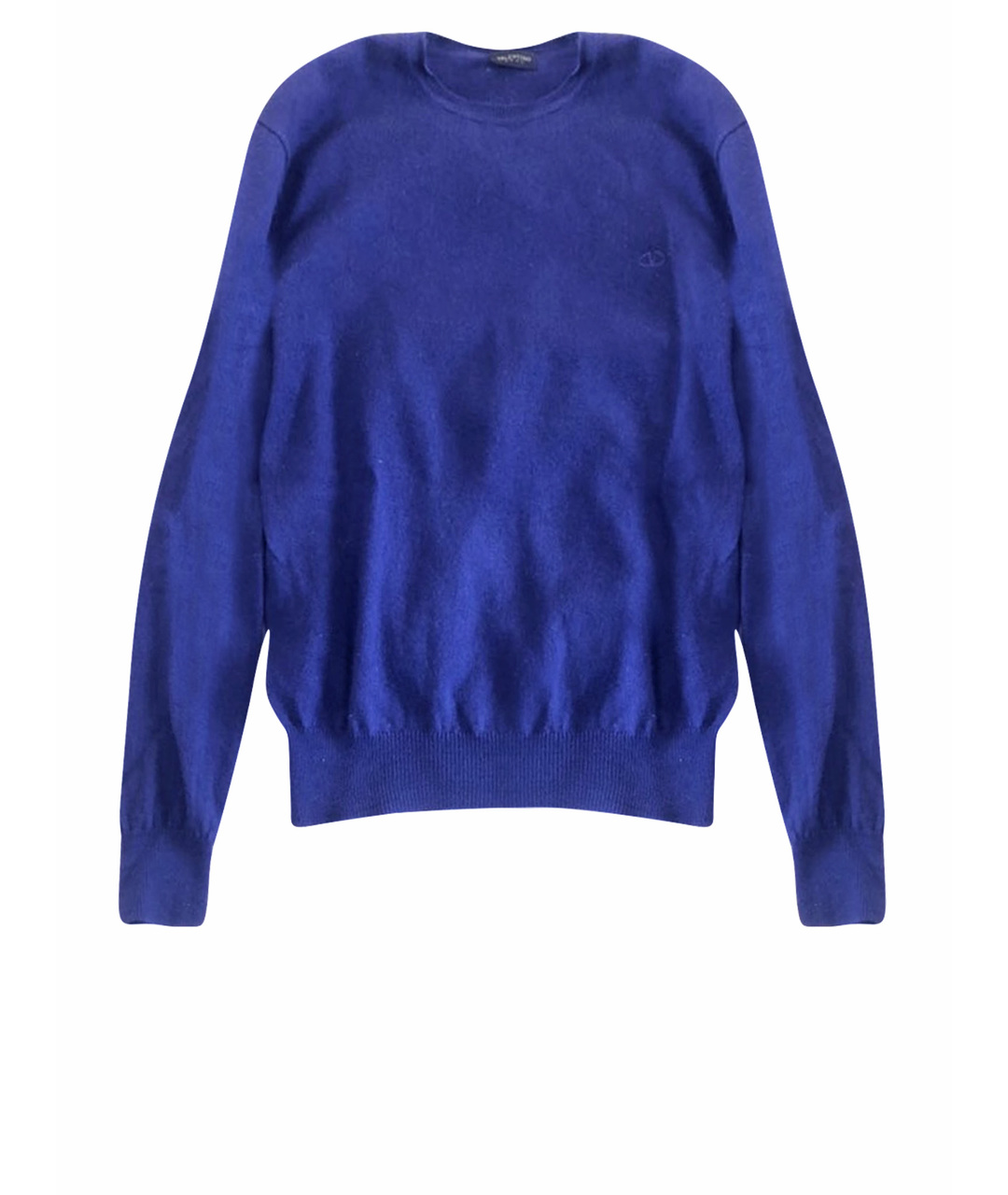 VALENTINO ROMA Синий шерстяной джемпер / свитер, фото 1