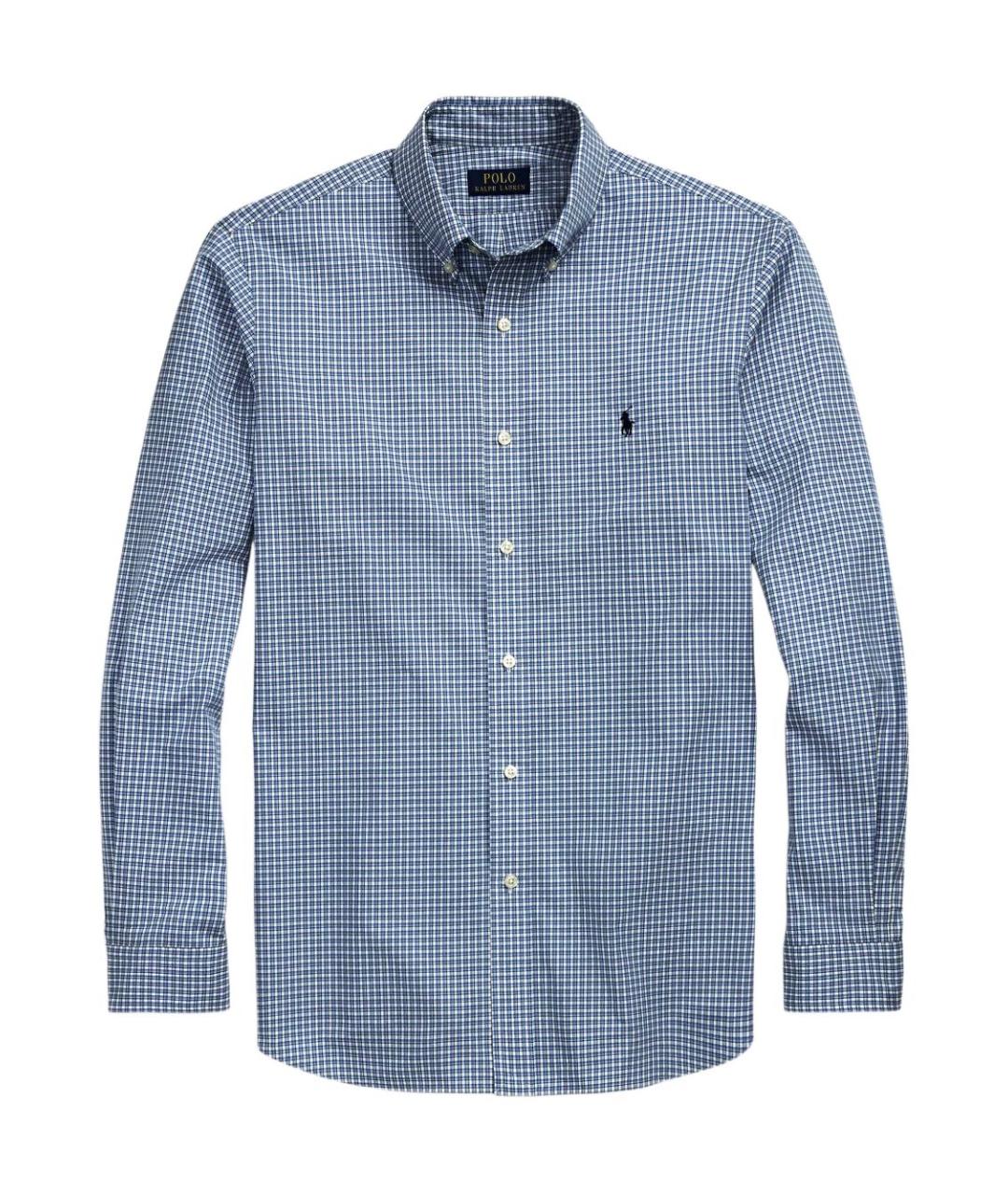 POLO RALPH LAUREN Синяя хлопковая кэжуал рубашка, фото 1