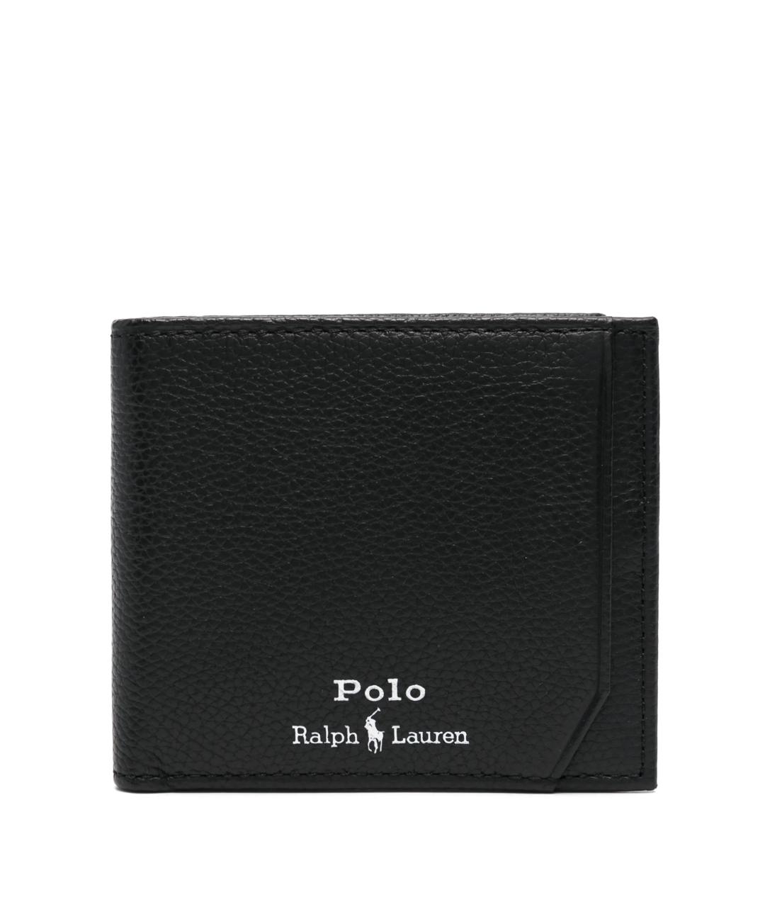 POLO RALPH LAUREN Черный кожаный кардхолдер, фото 1