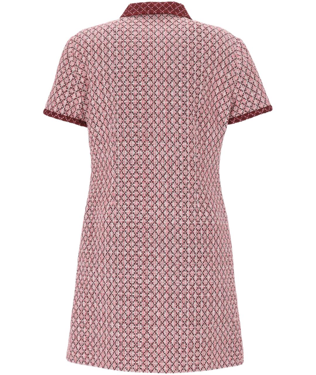 GUCCI Розовое хлопковое повседневное платье, фото 3