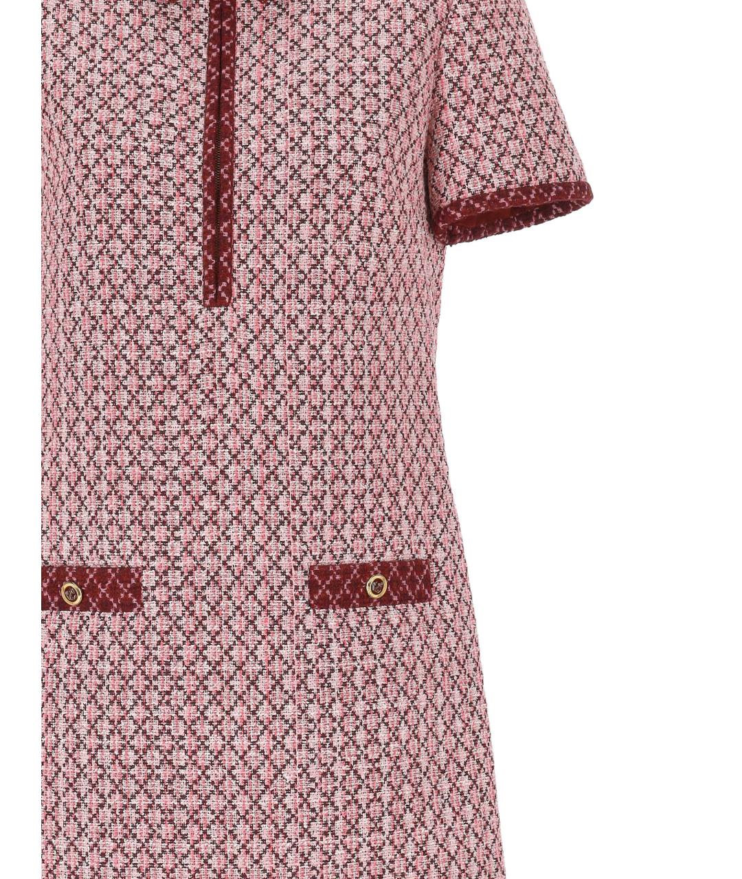 GUCCI Розовое хлопковое повседневное платье, фото 2