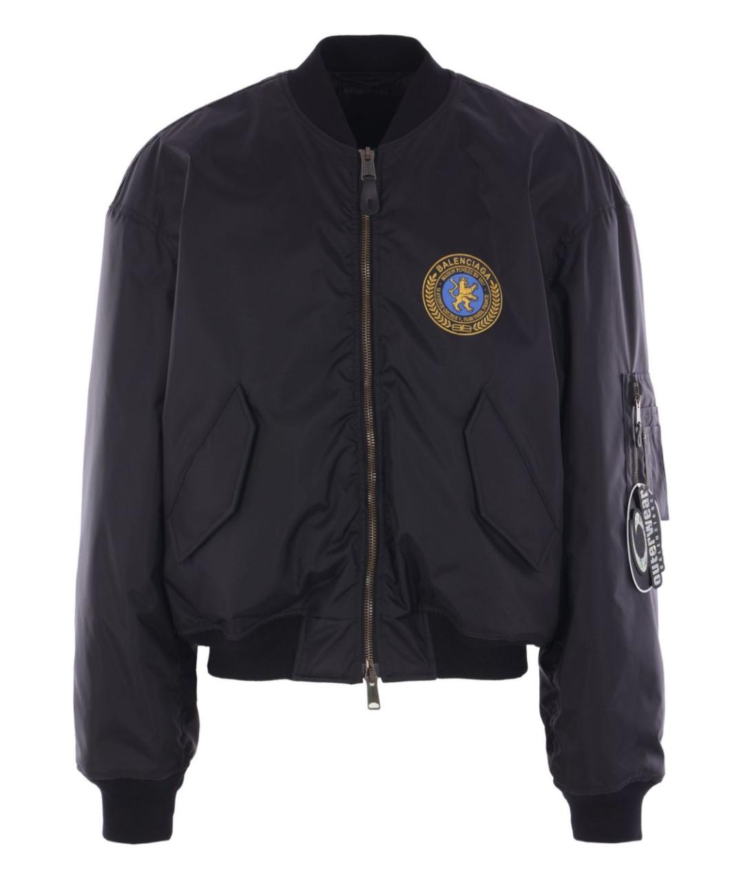 BALENCIAGA Черная полиамидовая куртка, фото 1