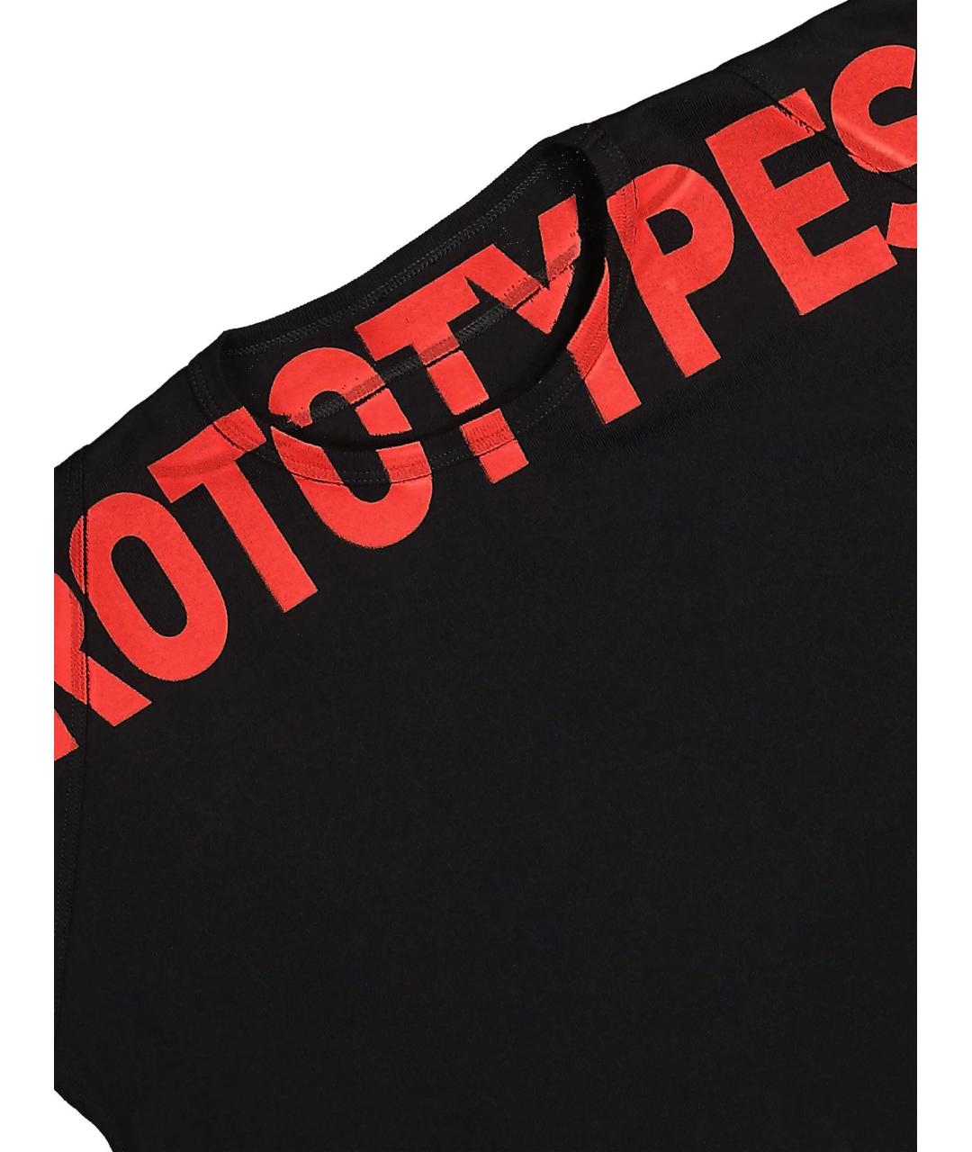 PROTOTYPES Черная хлопковая футболка, фото 2