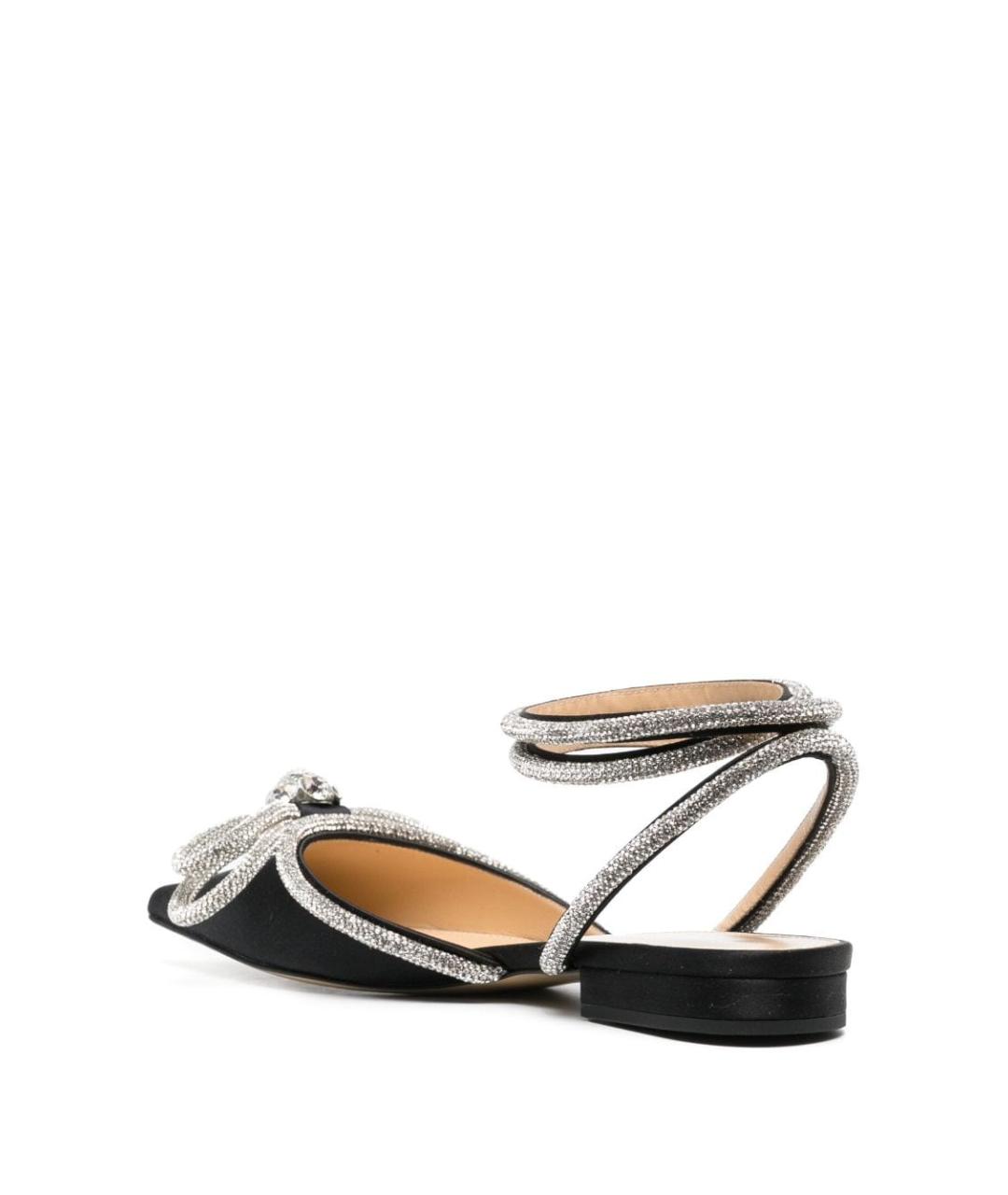 MACH&MACH Черные текстильные балетки, фото 3