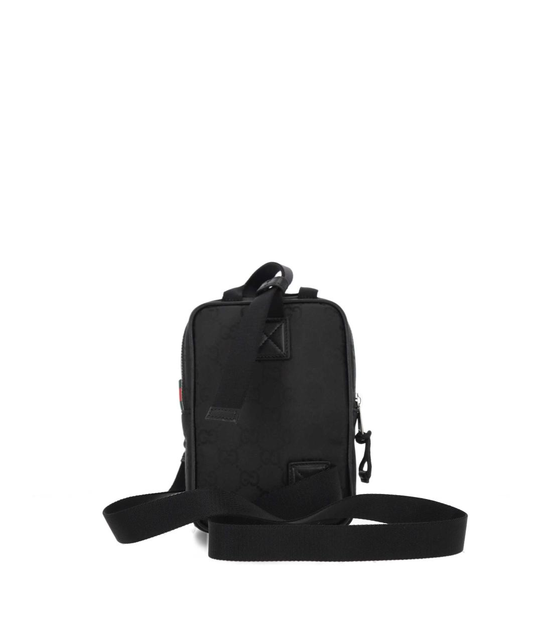 GUCCI Черная тканевая сумка на плечо, фото 3