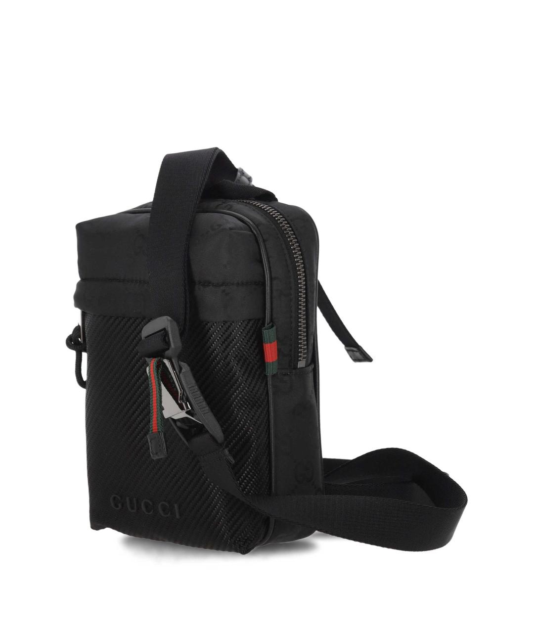 GUCCI Черная тканевая сумка на плечо, фото 2